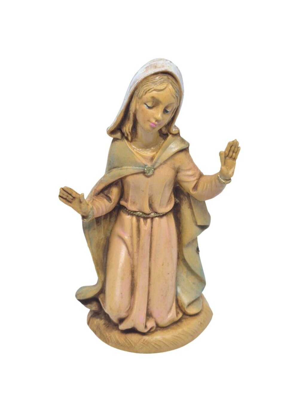 Vintage 1983 Fontanini Virgin Mary Figurine | Hand-Painted Resin Italy 3.5"